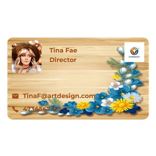 Digital business card example for Design Studios