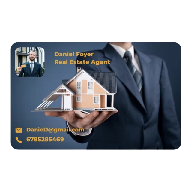 Digital business card example for Real Estate